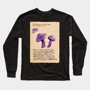 Violet Mushrooms Long Sleeve T-Shirt